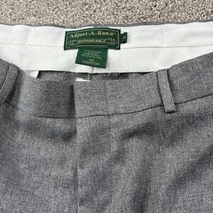 Adjust A Band Men 36/30 Gray Expandable Waist Dress Pants